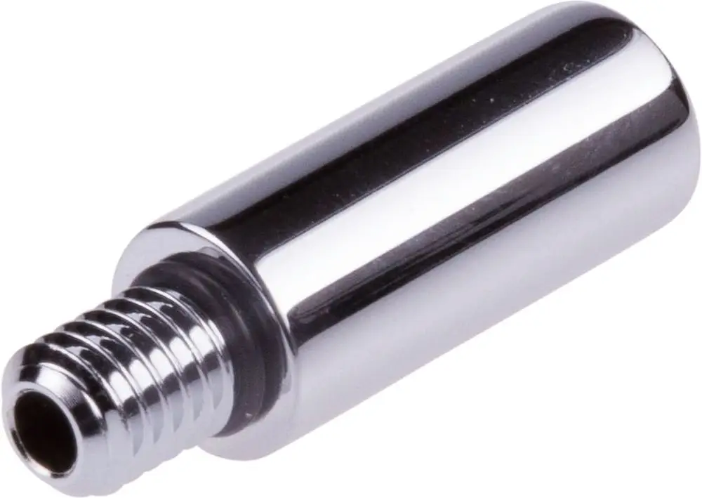 Chromatischer Metallstift mit einem Gewinde an einem Ende. Einsatzmöglichkeiten sind in Verbindung mit HANSA-Produkten oder ähnlichen Anwendungen zu finden.